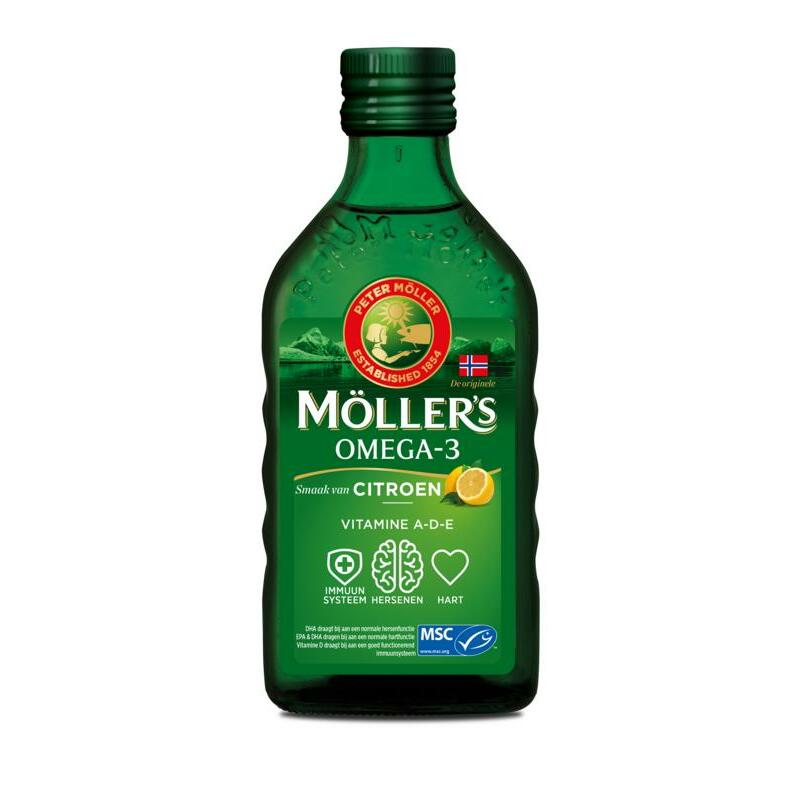 Mollers Omega-3 levertraan citroen 250ml
