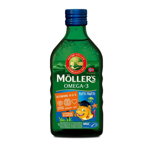 Mollers Omega-3 levertraan tutti frutti 250ml