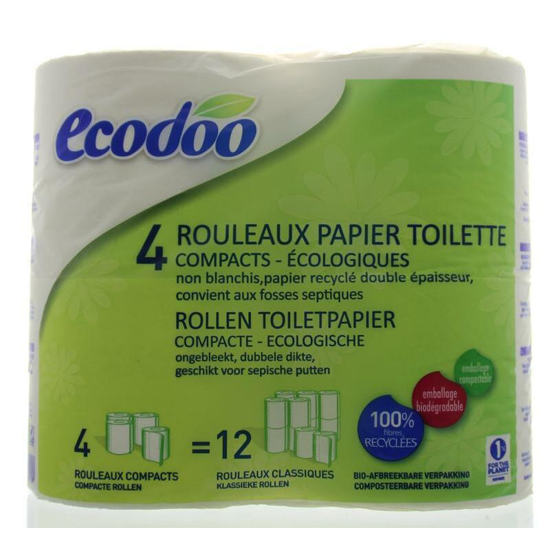 Ecodoo Toiletpapier compact ecologisch bio 4st