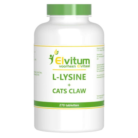 Elvitaal/elvitum L-Lysine cats claw 270tb