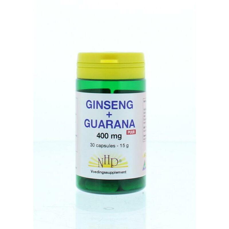 NHP Ginseng guarana 400 mg puur 30ca