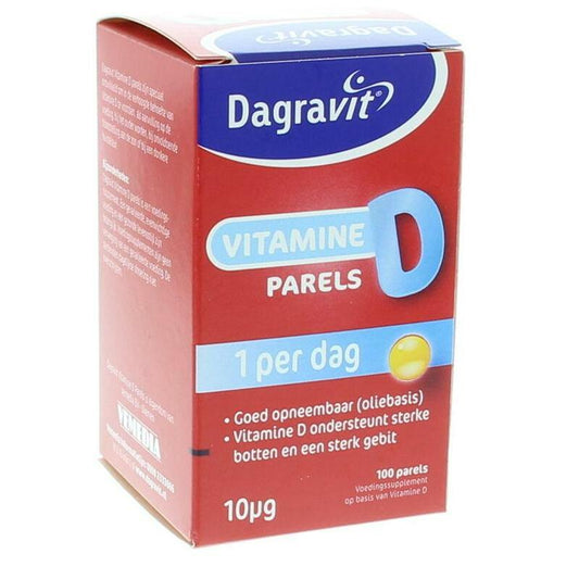 Dagravit Vitamine D pearls 400IU 100st
