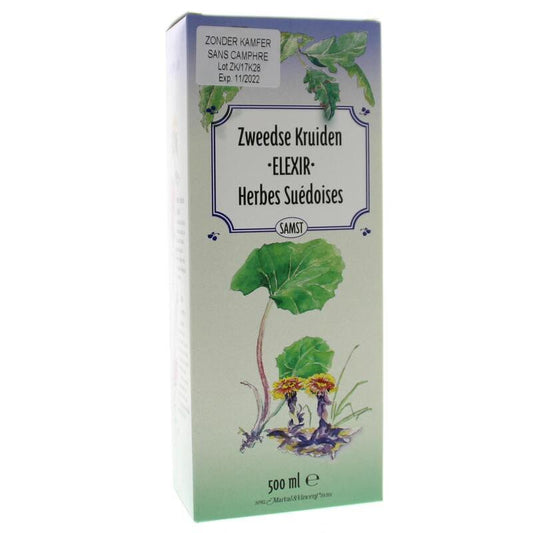 Marval & Vincent Zweedse kruiden elixer zonder kamfer 500ml