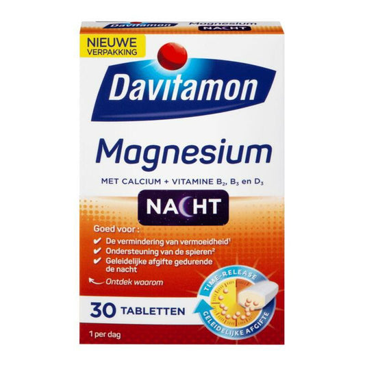 Davitamon Magnesium speciaal voor de nacht 30tb