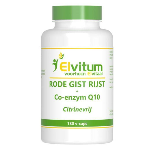 Elvitaal/elvitum Rode gistrijst + Q10 180ca