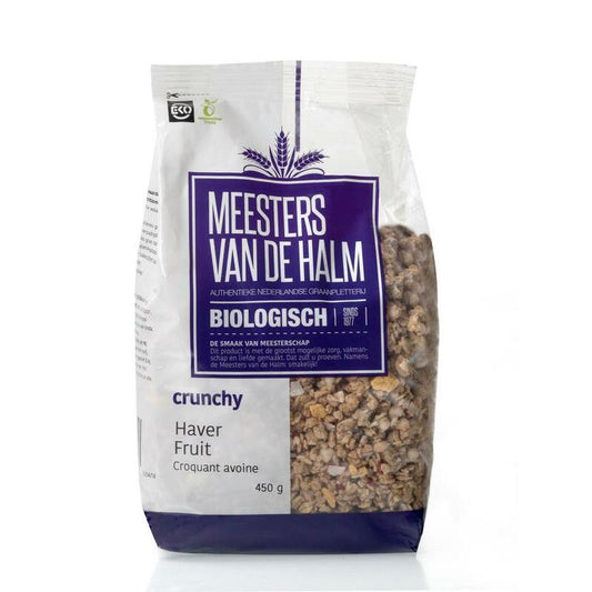 De Halm Haver crunchy fruit bio 450g