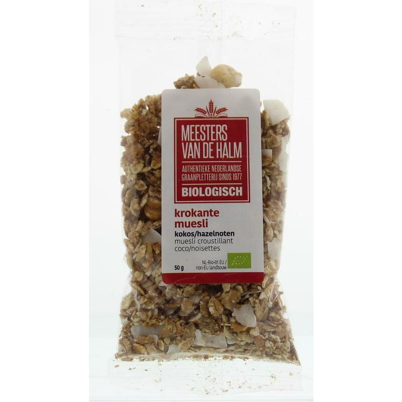 De Halm Krokante muesli bio 50g