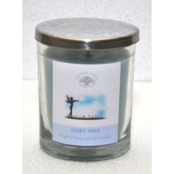 Green Tree Geurkaars fairy mist glas 200g