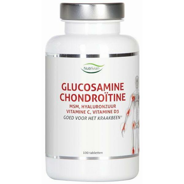 Nutrivian Glucosamine chondoitine MSM hyaluron vit D3/C 100tb