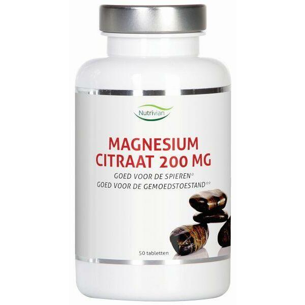 Nutrivian Magnesium citraat 200 mg 50tb