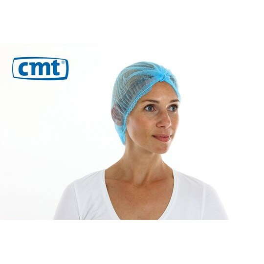 CMT Baret blauw clipcap detecteerbaar 49cm 100st