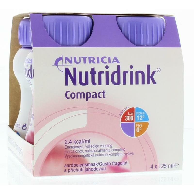 Nutridrink Compact aardbei 125ml 4st