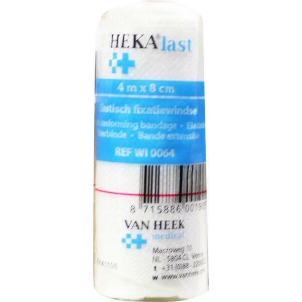 Hekalast Elastisch windsel 4 m x 8 cm 1st
