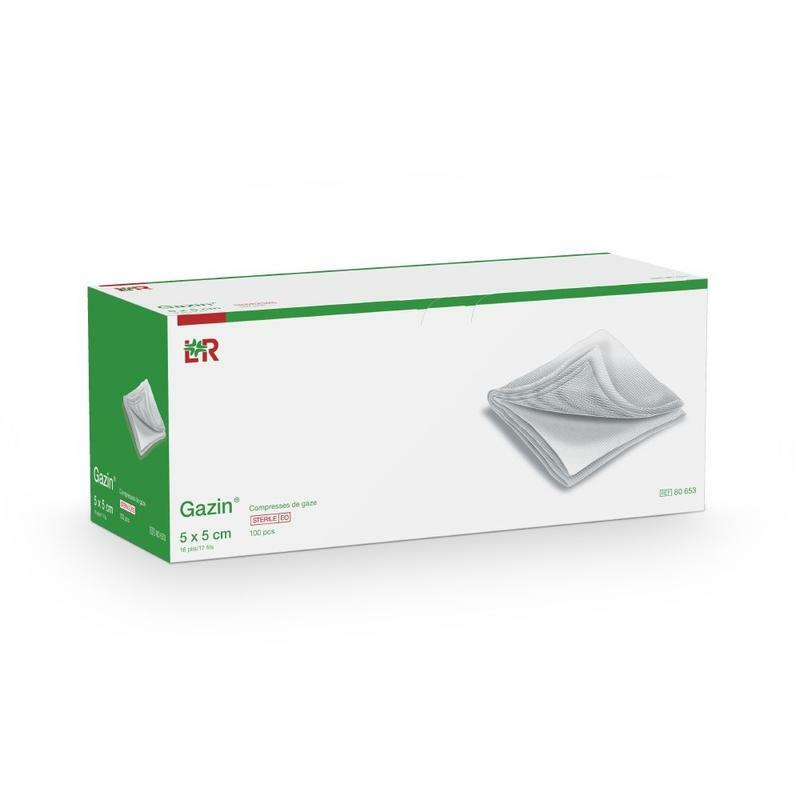 Gazin Gaaskompres 5 x 5 cm niet steriel 100st