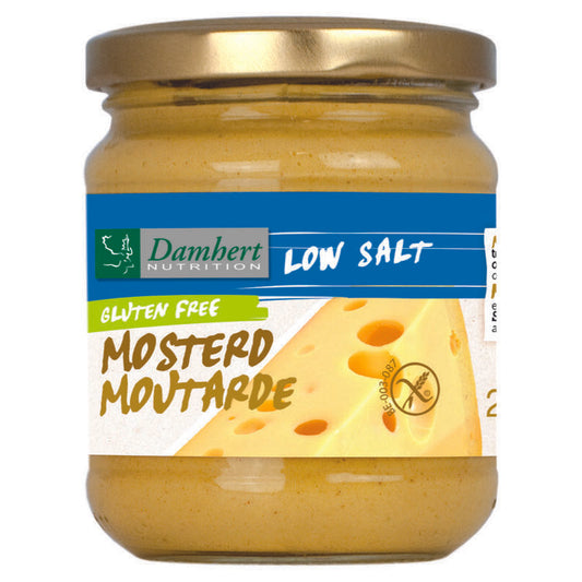 Damhert Mosterd natriumarm glutenvrij 200g
