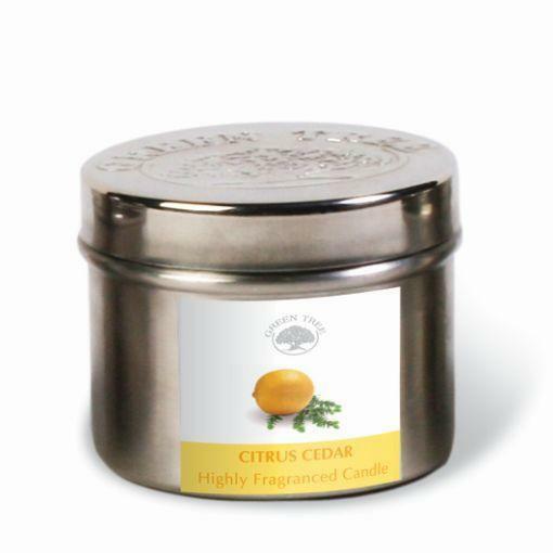 Green Tree Geurkaars citrus cedar 150g