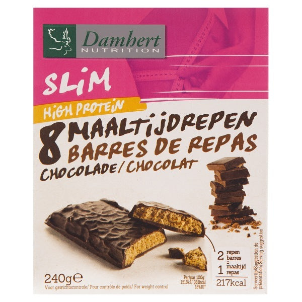 Damhert Slim maaltijdrepen chocolade 240g