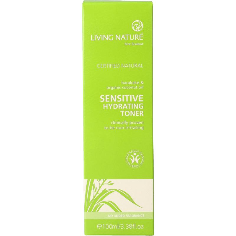 Living Nature Hydraterende tonic gel gevoelige huid 100ml