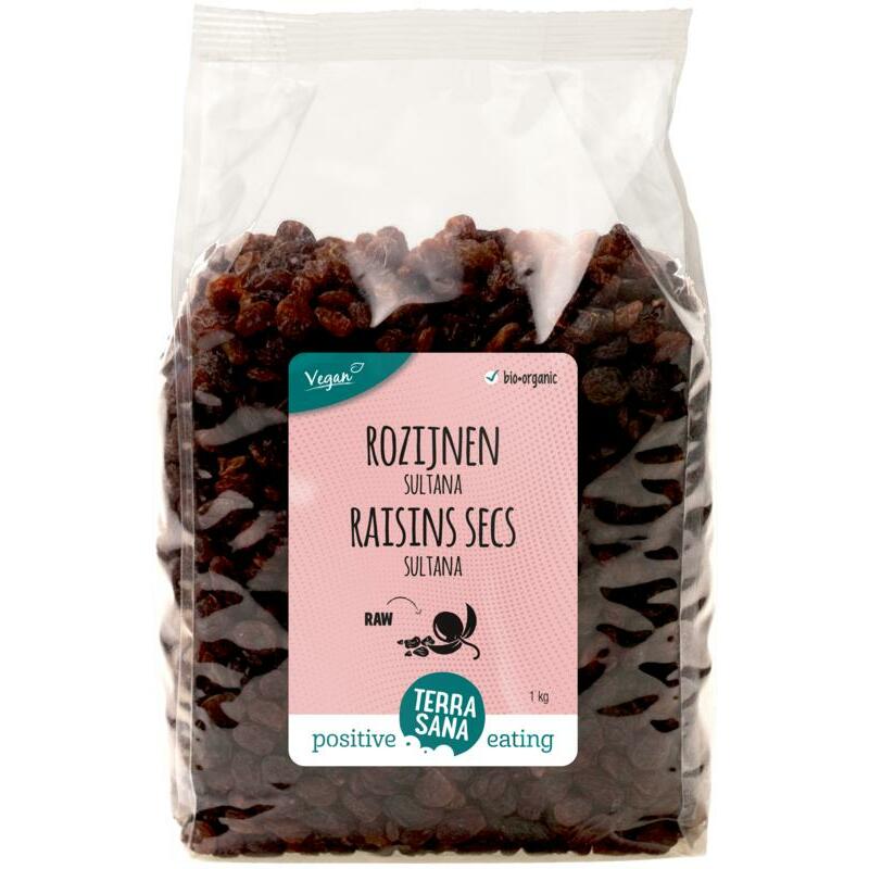 Terrasana RAW Rozijnen sultanas bio 1000g