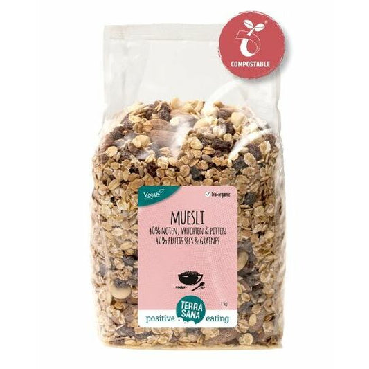 Terrasana Muesli noten & zuidvruchten bio 1000g