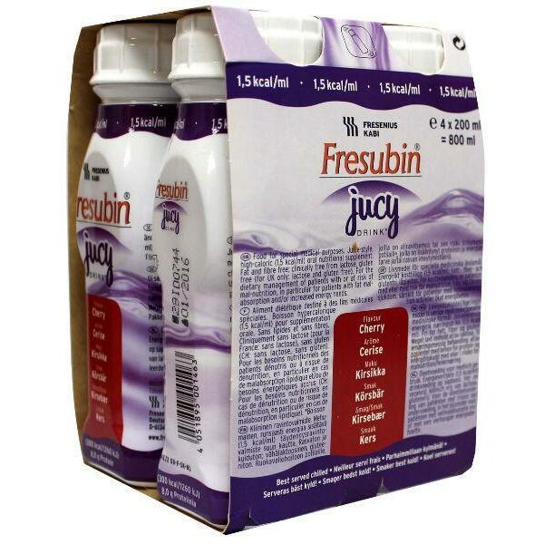Fresubin Jucy kers drink 200ml 4st