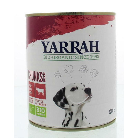 Yarrah Hond brok rund in saus bio 820g