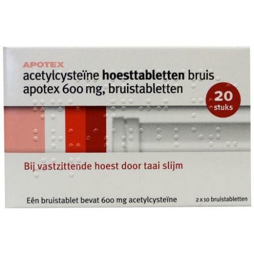Apotex Acetylcysteine 600 mg 20brt