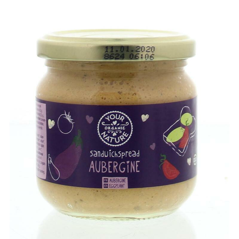 Your Organic Nat Sandwichspread aubergine bio 180g