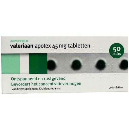 Apotex Valeriaan 45mg 50tb