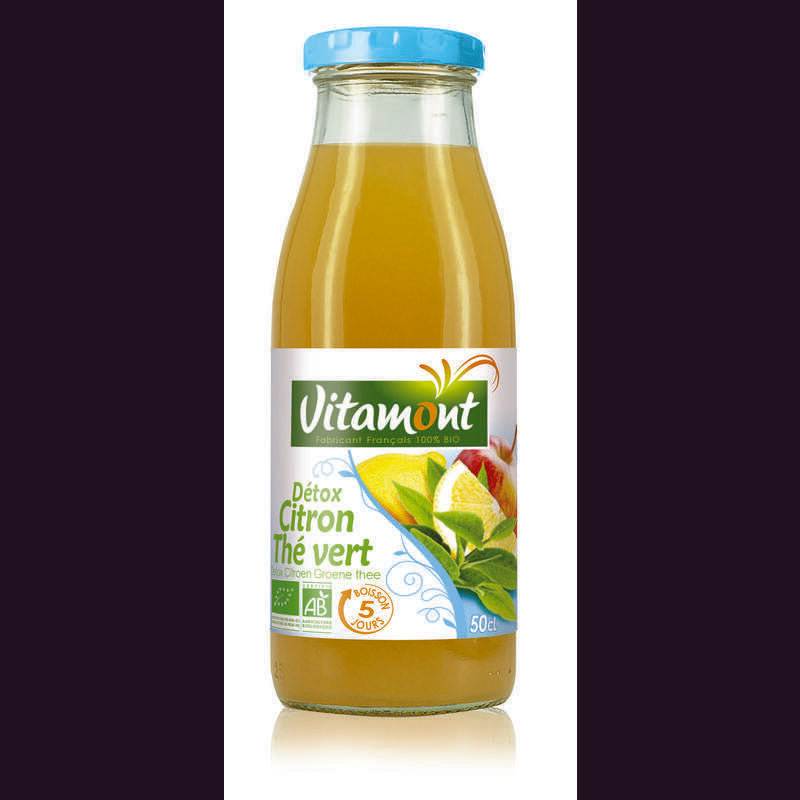 Vitamont Detox lemon green tea bio 500ml