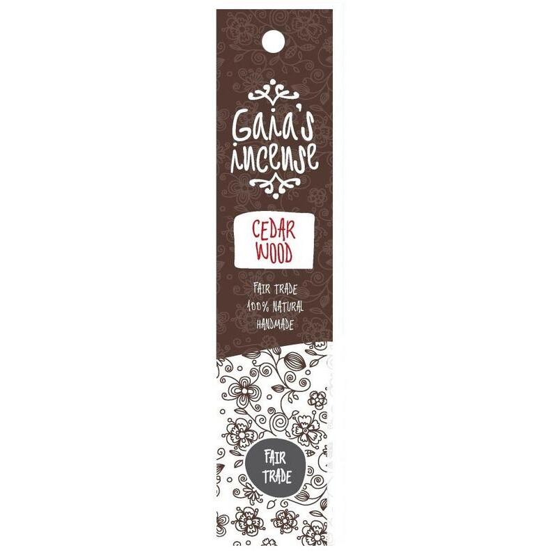 Gaia's Incense Ceder wood wierook 15st