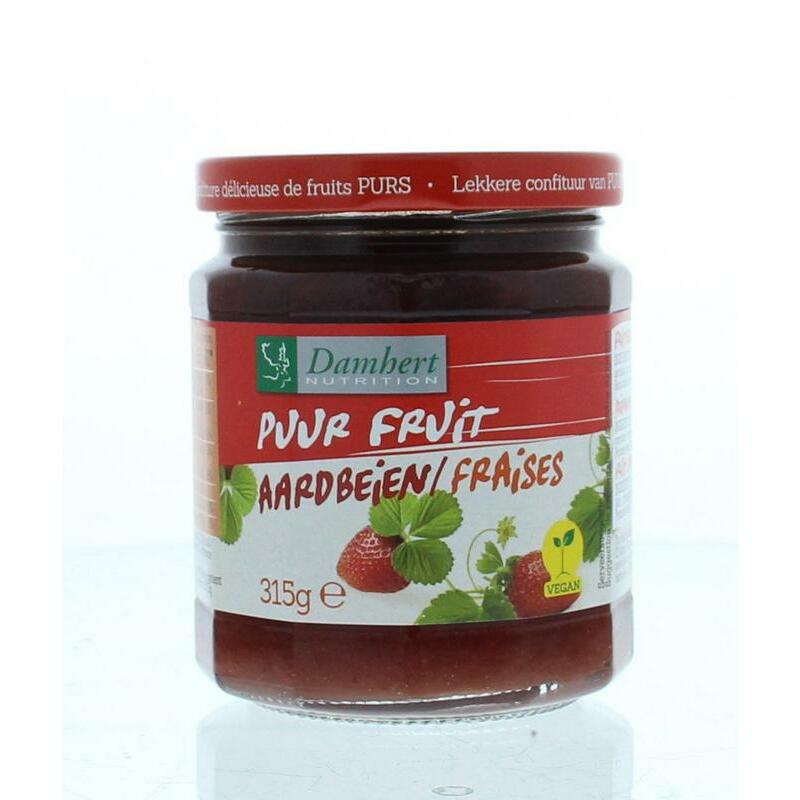 Damhert Puur fruit Aardbei confiture 315g