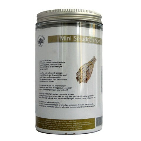 Green Tree Candle white sage smudge stick 2st