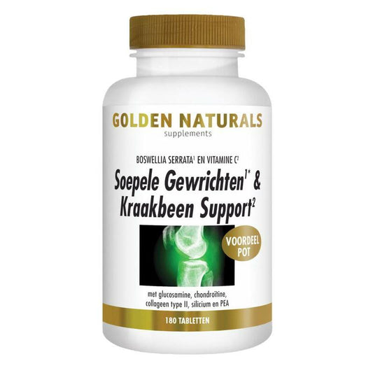 Golden Naturals Soepele Gewrichten & Kraakbeen Support 180tb
