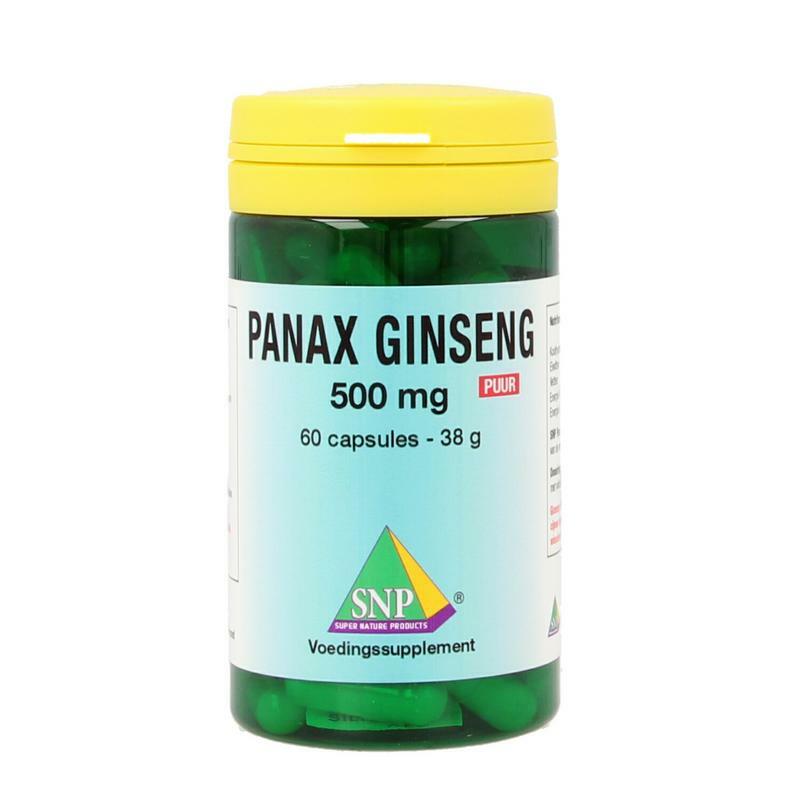 SNP Panax ginseng 500 mg puur 60ca