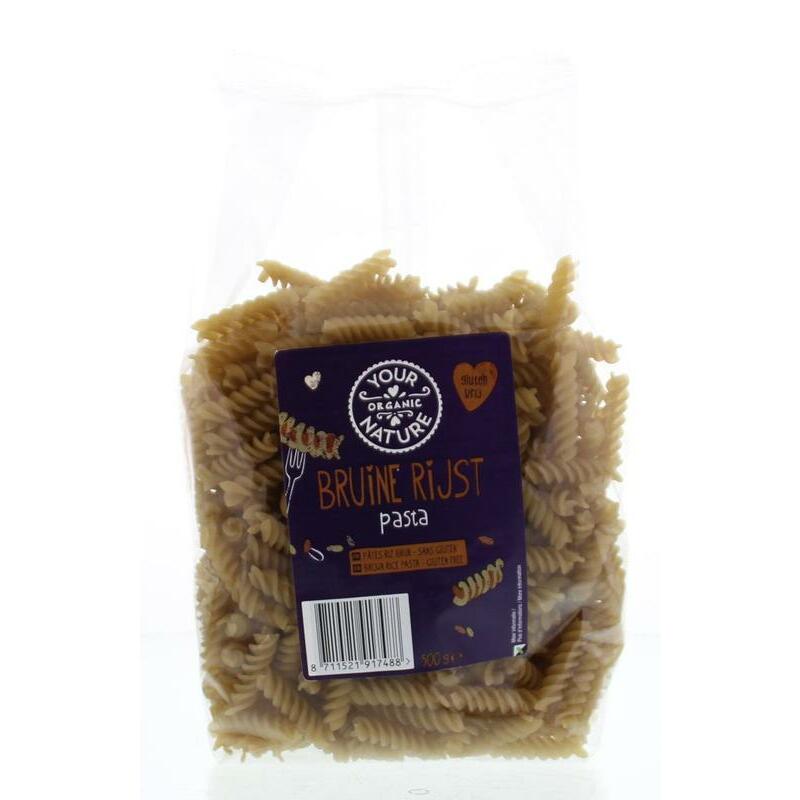 Your Organic Nat Bruine rijst pasta glutenvrij 500g