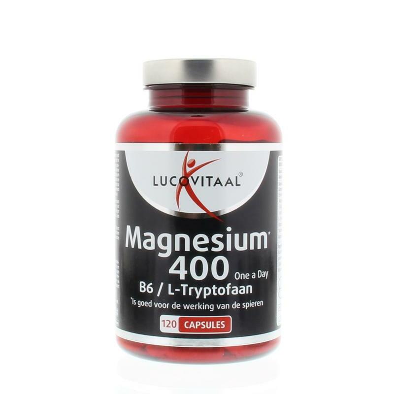Lucovitaal Magnesium 400 met B6 en L-tryptofaan 120ca