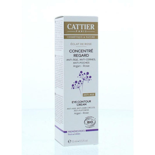 Cattier Oogcreme eclat de rose contour treatment 15ml