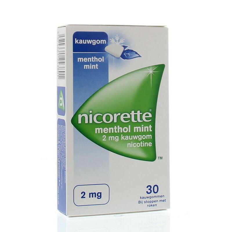 Nicorette Kauwgom 2 mg menthol mint 30st