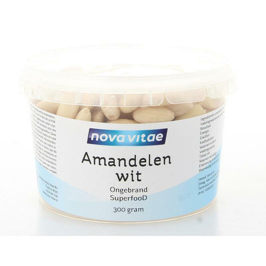 Nova Vitae Amandelen wit ongebrand raw 300g