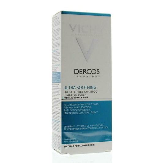 Vichy Dercos ultra kalmerende shampoo normaal/vet haar 200ml