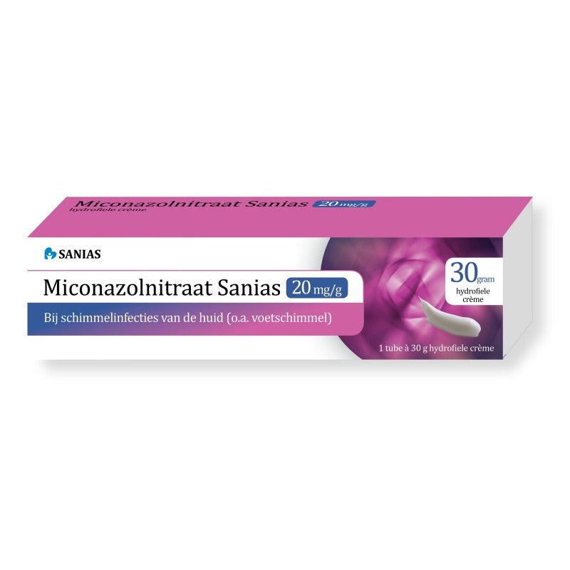 Sanias Miconazolnitraat 20 mg creme 30g