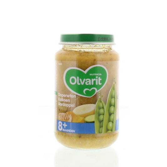 Olvarit Doperwten kalkoen aardappel 8M05 200g