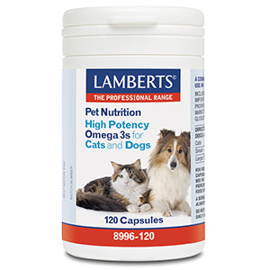 Lamberts Omega 3 voor dieren hond en kat 120ca