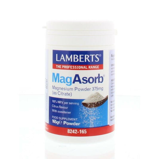 Lamberts MagAsorb (magnesium citraat) poeder 375 mg 165g