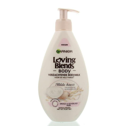 Garnier Bodymilk milde haver & amandel droge/gevoelig huid 250ml