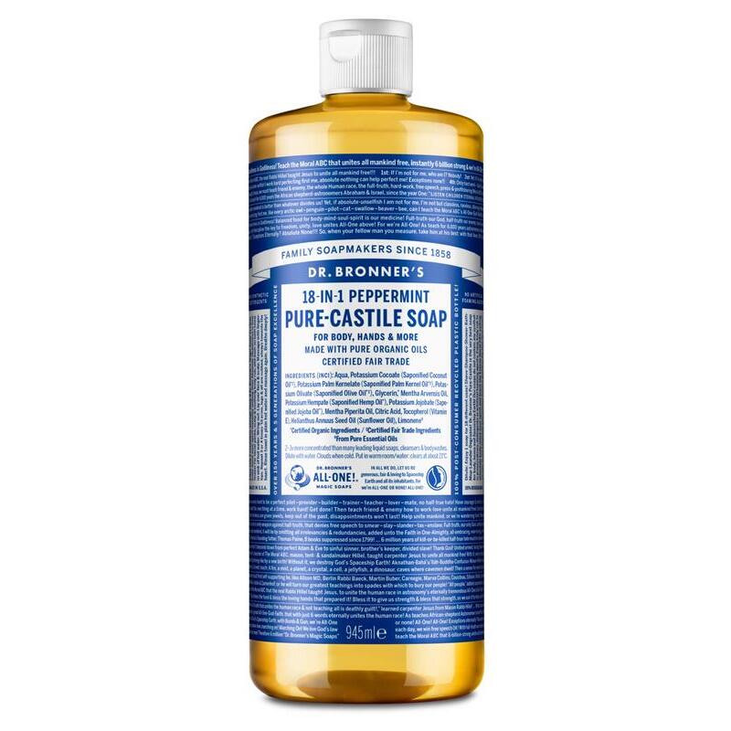 Dr Bronners Liquid soap pepermunt 945ml
