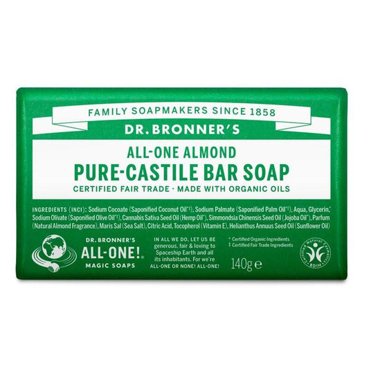 Dr Bronners Barsoap amandel 140g