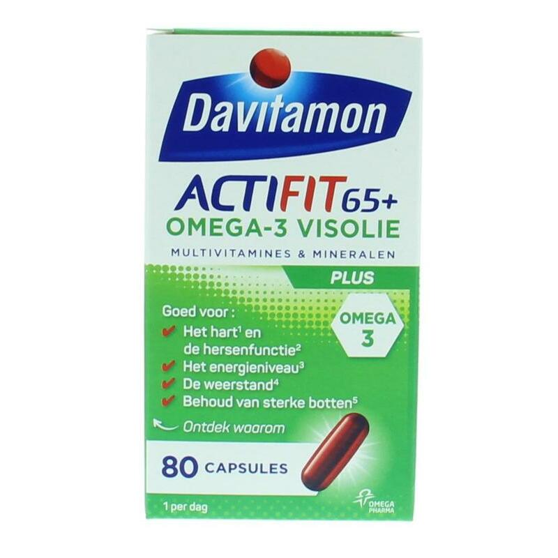 Davitamon Actifit 65+ omega 3 80ca