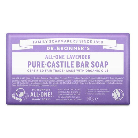 Dr Bronners Barsoap lavendel 140g